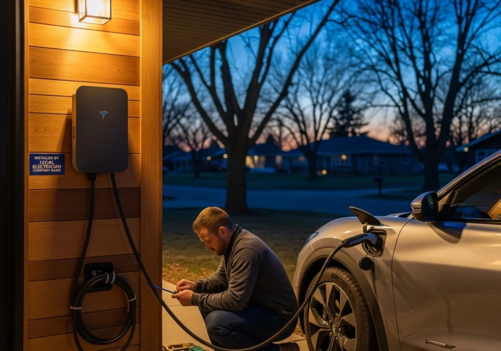 home ev charger installation cedar falls