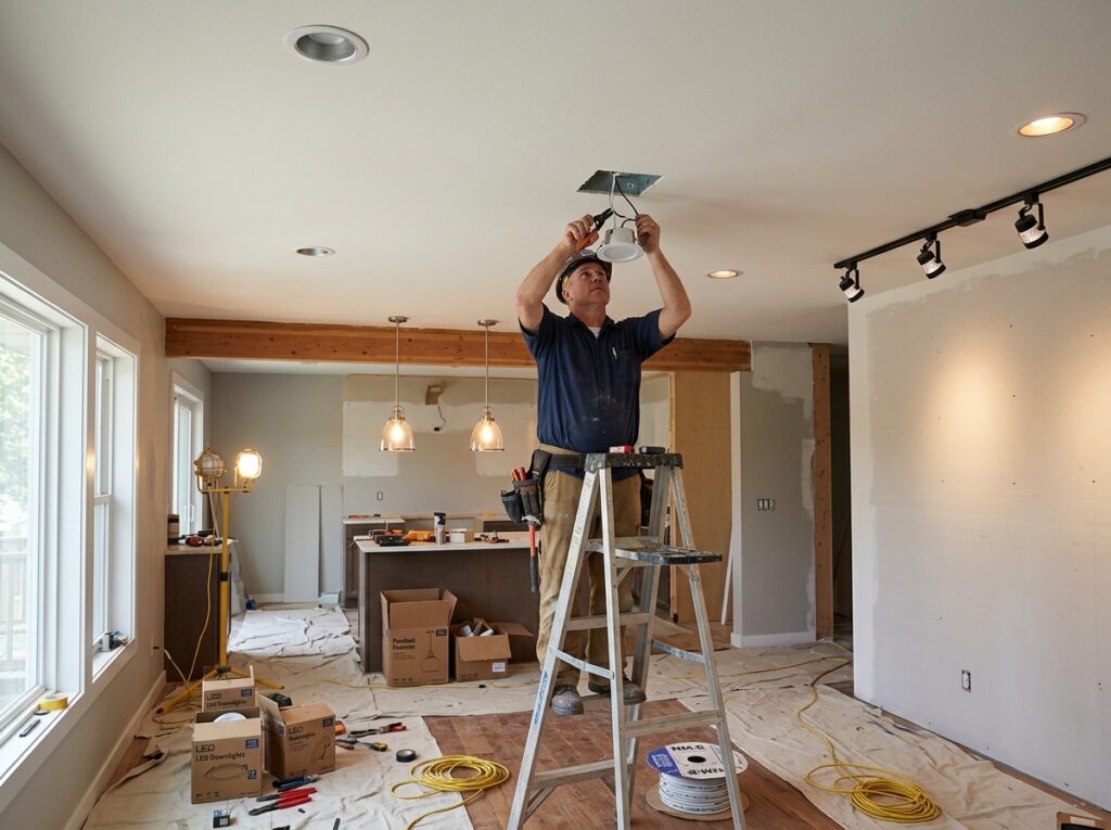 indoor lighting installation cedar falls