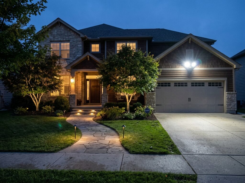 outdoor lighting installation cedar falls