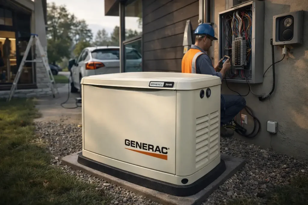 Generac generator installation